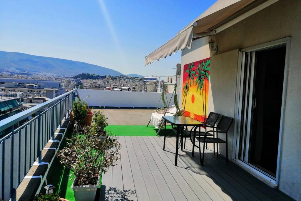 Rooftop Studio, Acropolis View! Athen Eksteriør bilde