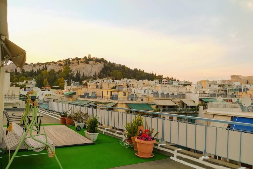 Rooftop Studio, Acropolis View! Athen Eksteriør bilde