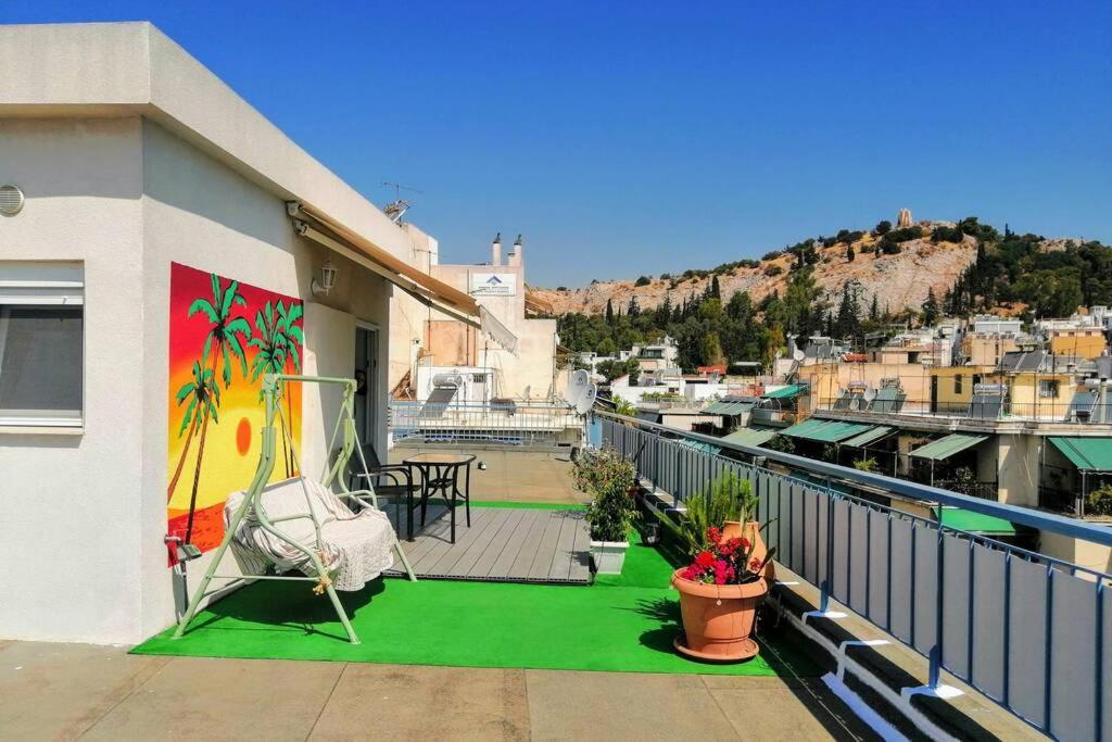 Rooftop Studio, Acropolis View! Athen Eksteriør bilde